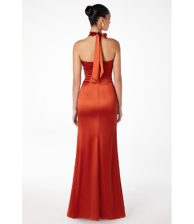 1002 Robe Licou Satinée Sienna