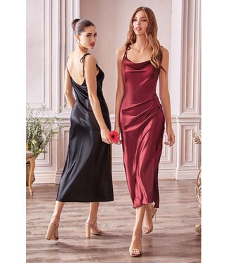 10301 Robe Satinée Noire