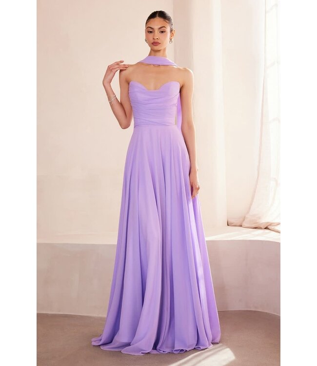 10307 Robe Sans Bretelle Lavande