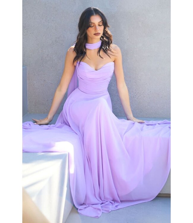 10307 Robe Sans Bretelle Lavande
