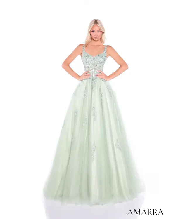 89429 Robe Corset En Dentelle Sauge