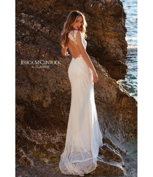 700118 Robe Blanche Ajustée