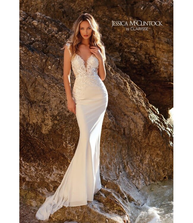 700118 Robe Blanche Ajustée