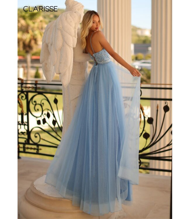 810592 Robe En Tulle Dos Lacé CinderellaBlue