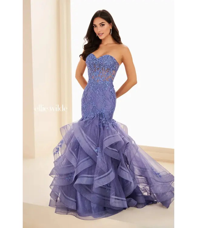 37113 Robe Sirène Bustier Dusk