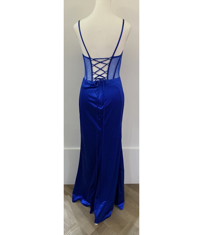 218 Robe Corset Transparent Royal