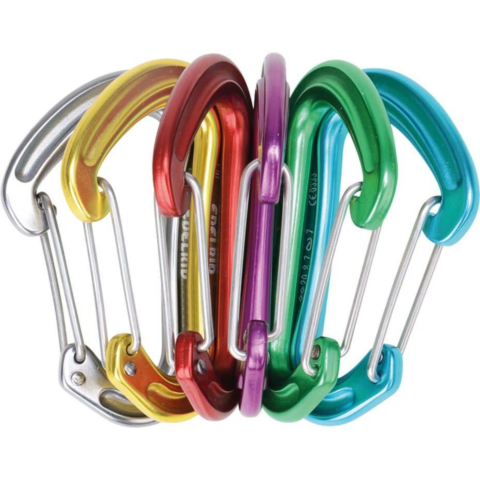 Edelrid Ensemble de mousquetons Edelrid Nineteen G - (paquet de 6)