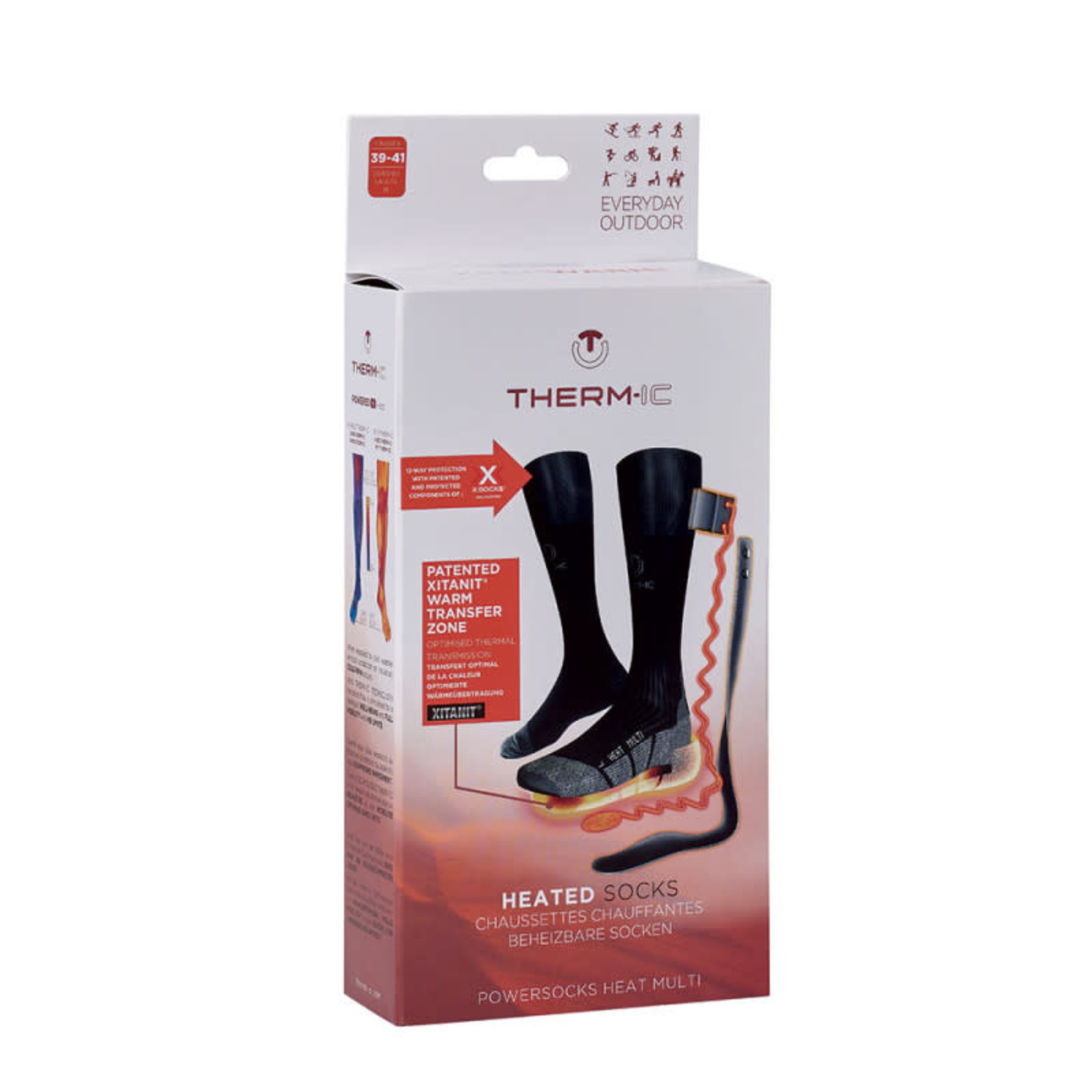 Therm-ic PowerSock Heat Multi Fit Socks Only M 