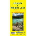Gemtrek map Jasper &  Maligne Lake