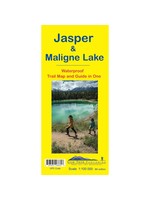 Gemtrek map Jasper &  Maligne Lake