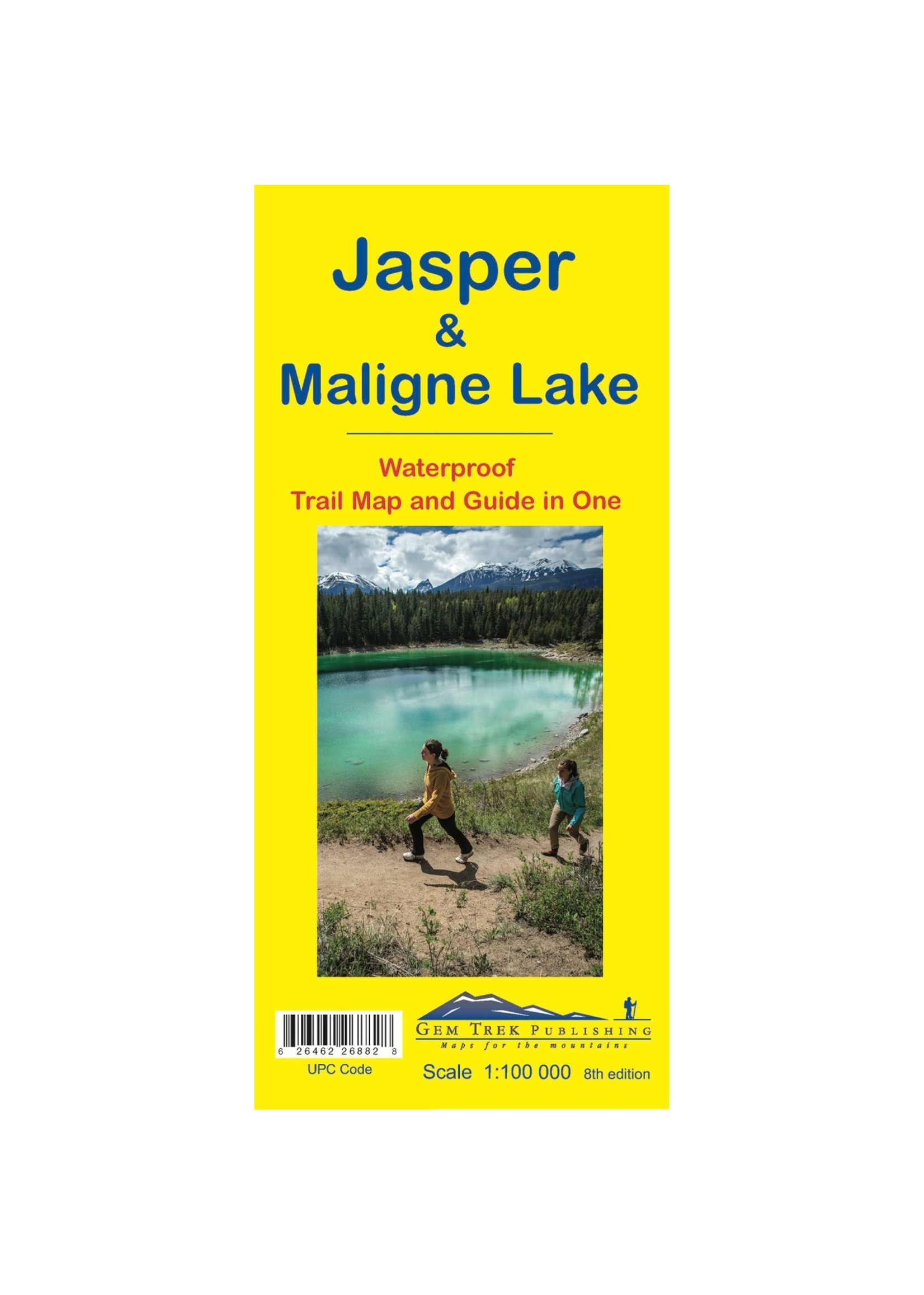 Carte topographique  Jasper &  Maligne Lake de Gemtrek