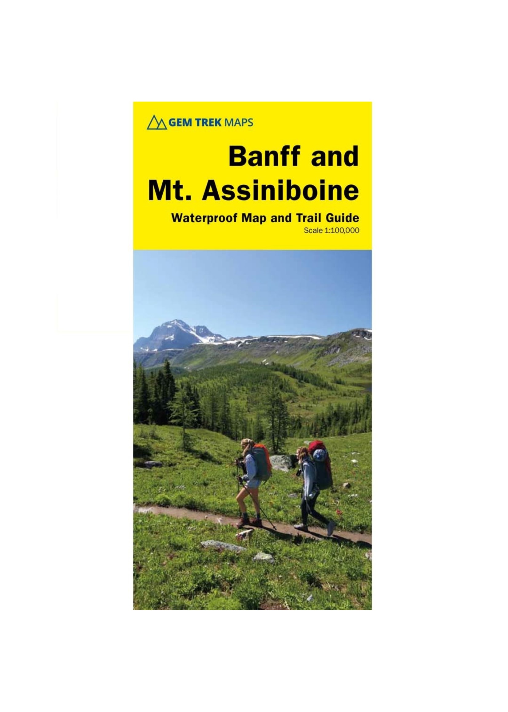 Gemtrek map Banff &  Mount Assiniboine