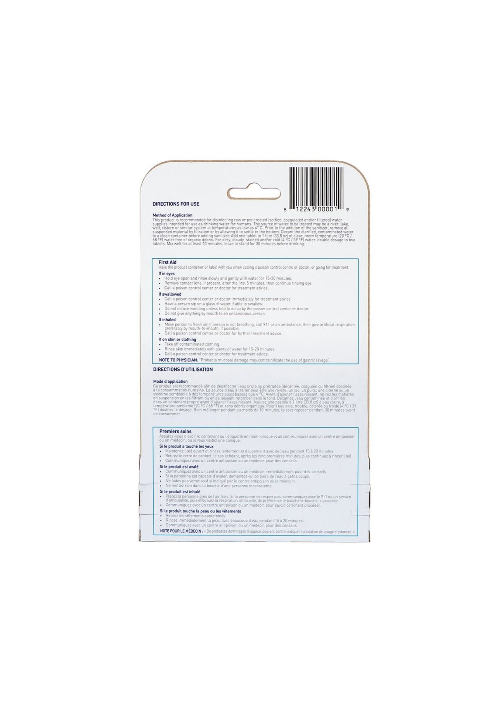 Aquatabs 50 1 Liter tablets