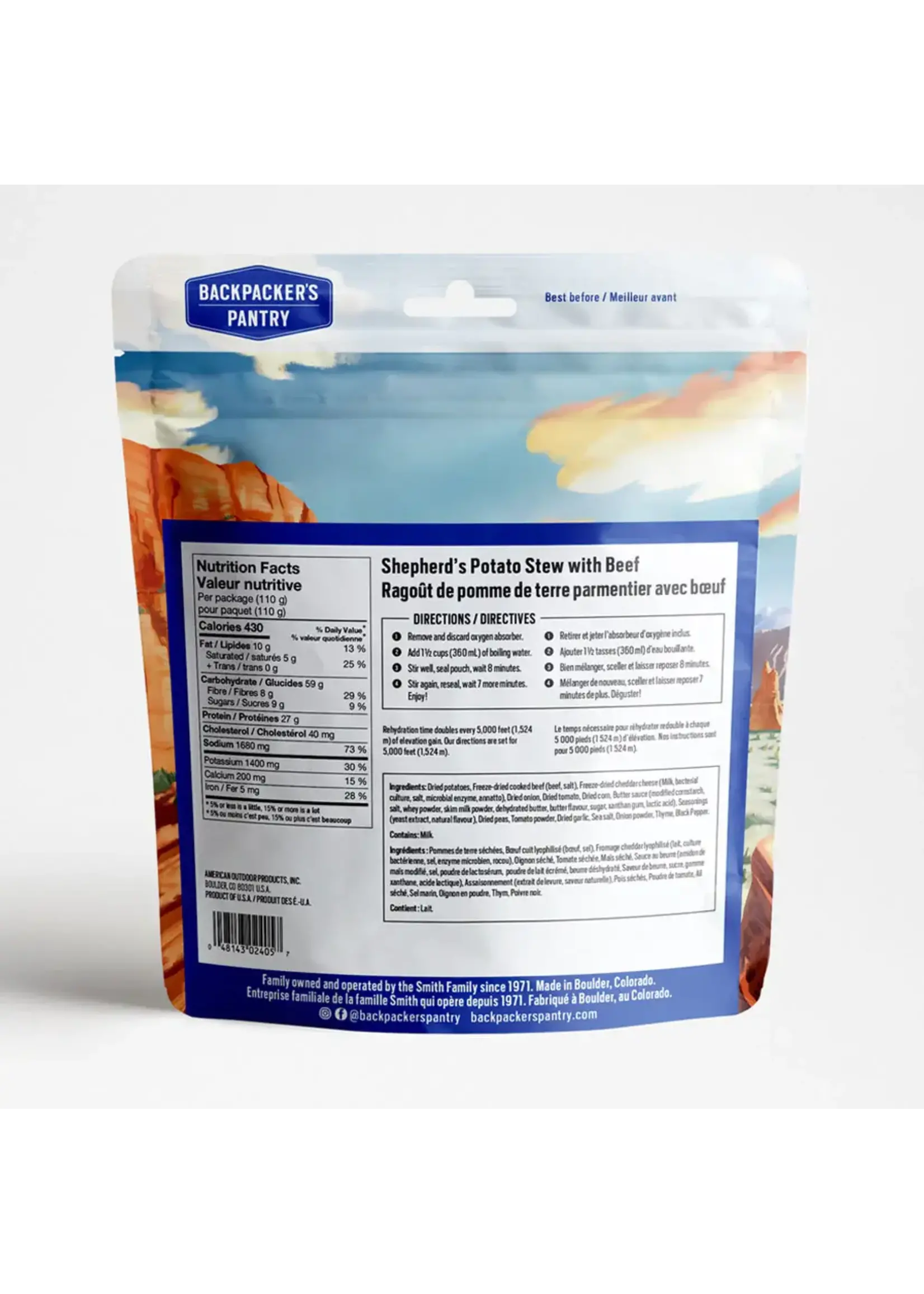 Backpacker's Pantry Shepherd's Potato Stew with Beef