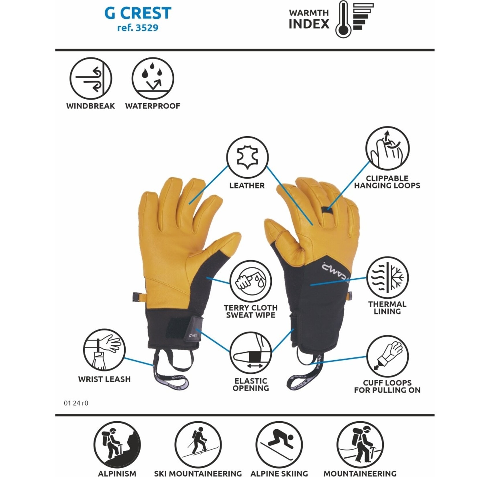 Camp Camp G Crest Glove