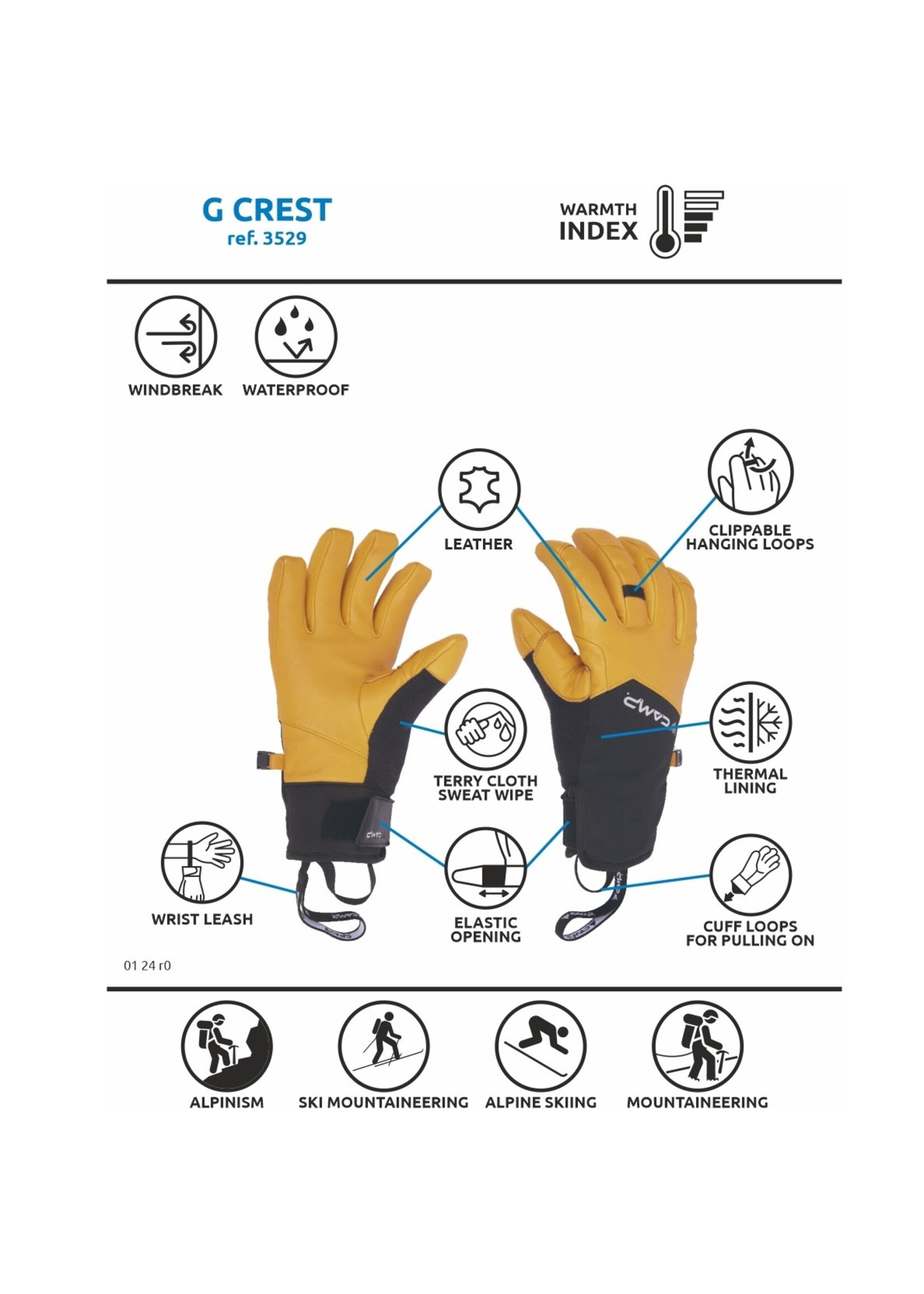 Camp Camp G Crest Glove