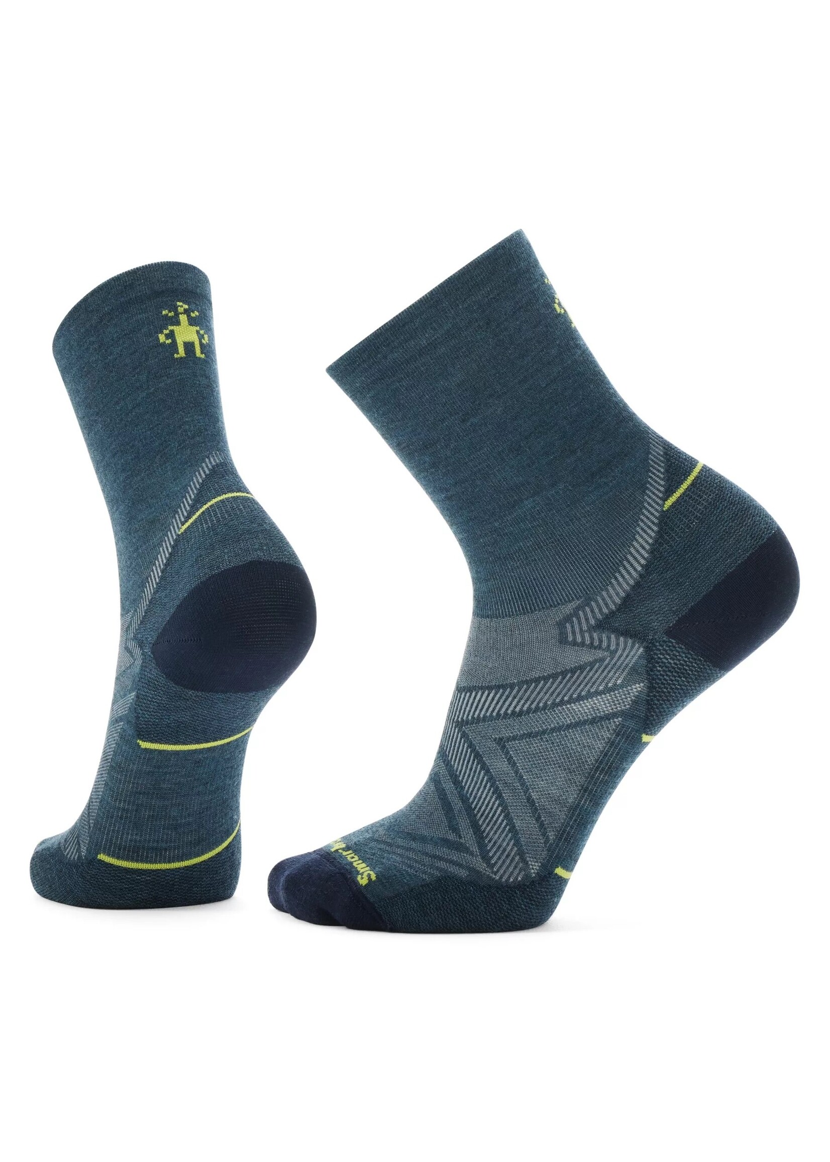 Smartwool Chaussette Smartwool Run Zero Cushion Mid Crew - Homme