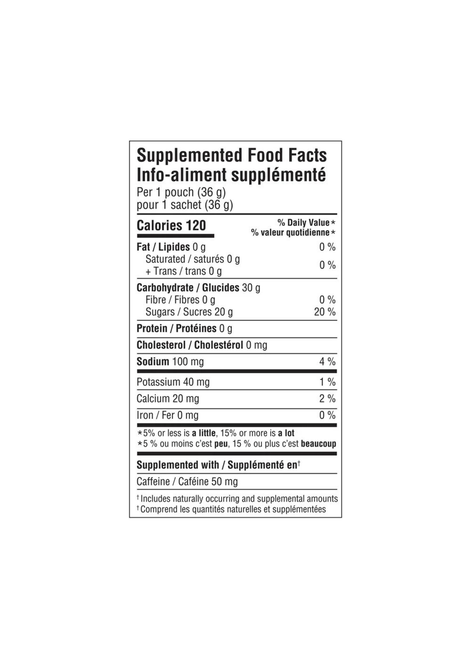 Krono Nutrition Krono Citrus Fruits Energy Gels + 50 mg of caffeine