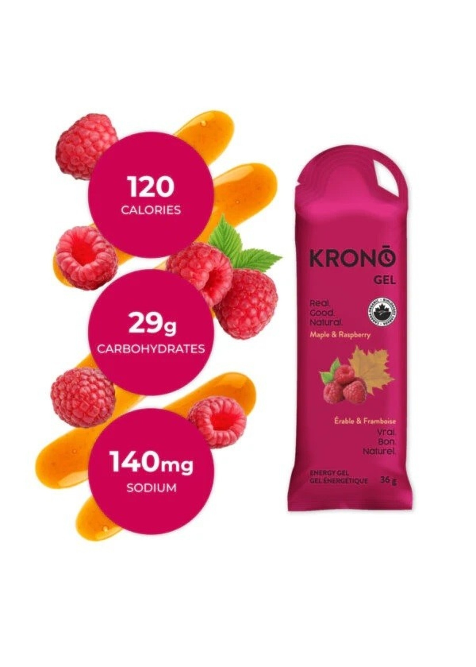 Krono Nutrition Krono Maple + Raspberry Energy Gel