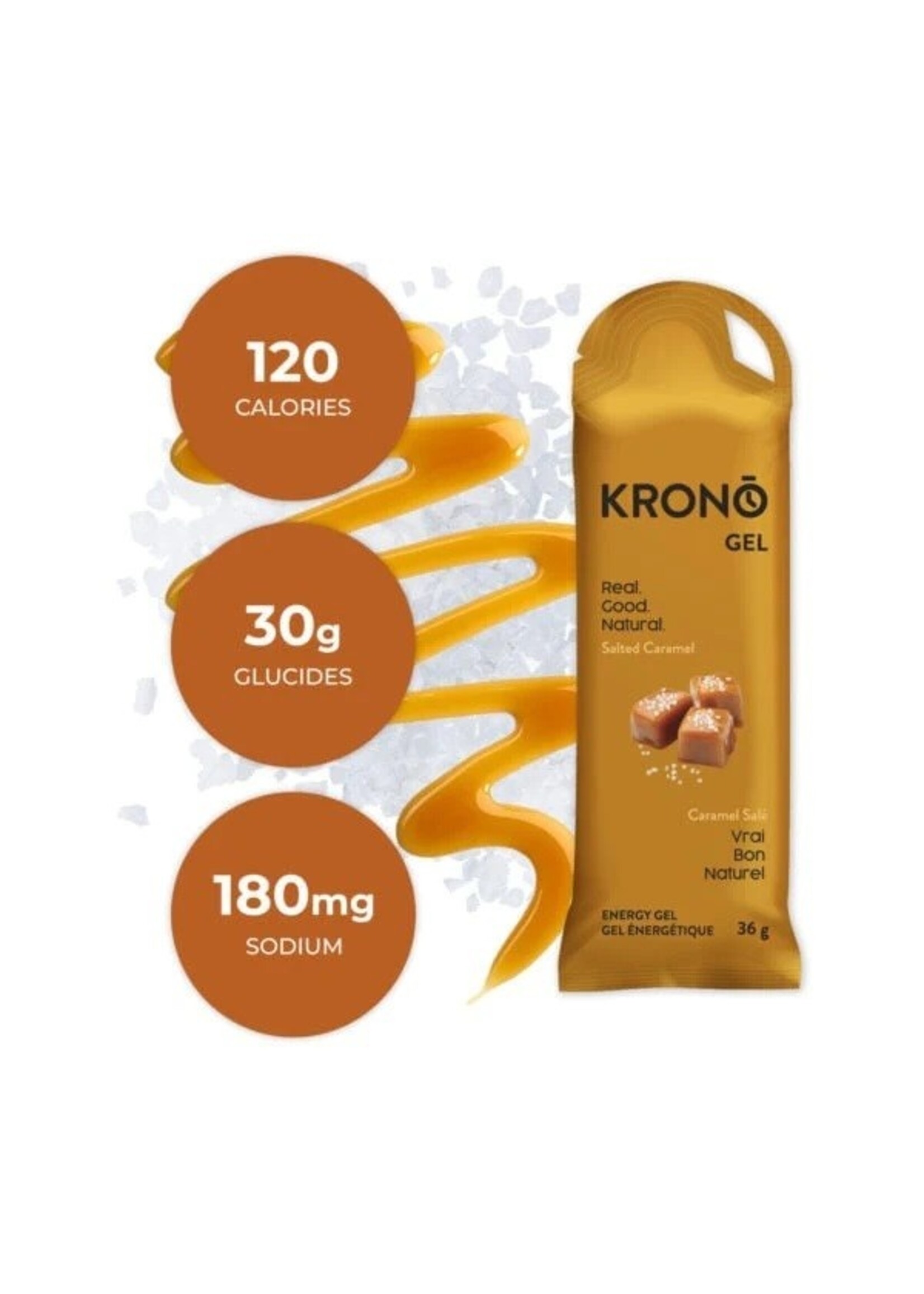 Krono Nutrition Gel énergétique Krono caramel salé