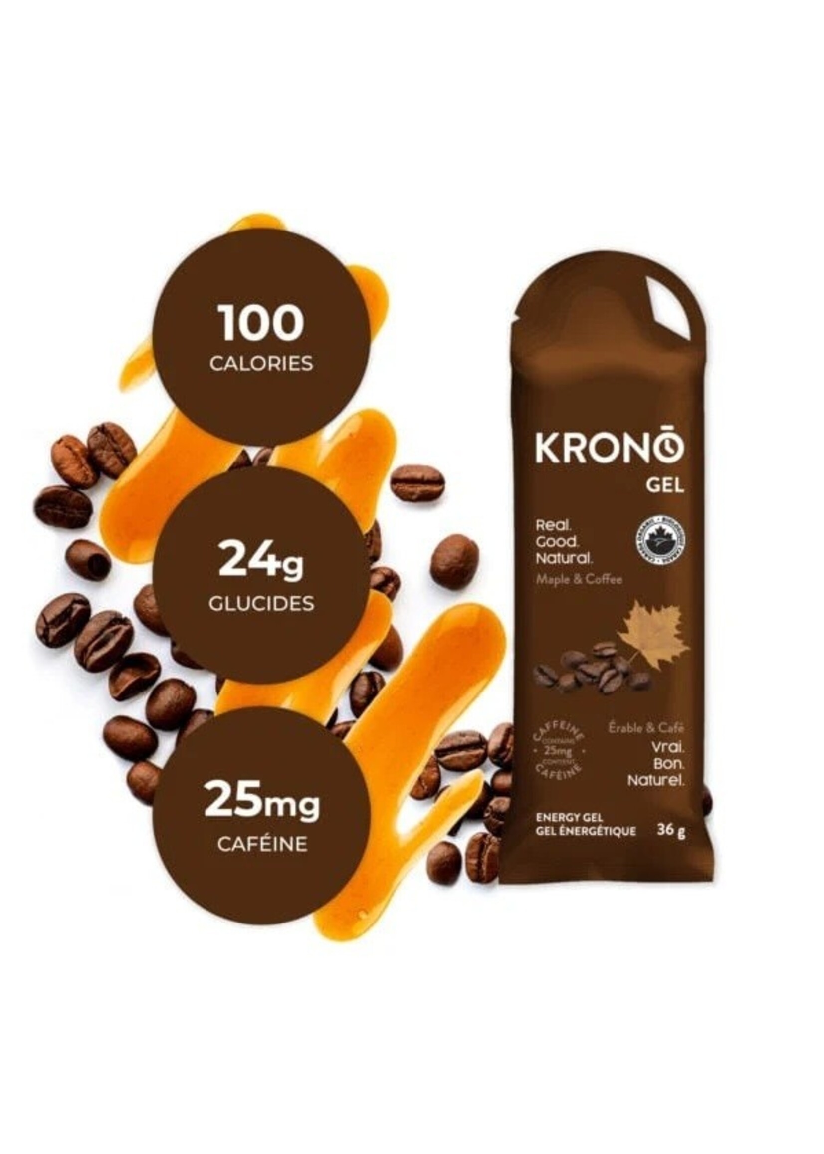 Krono Nutrition Krono Maple + Coffee Energy Gels