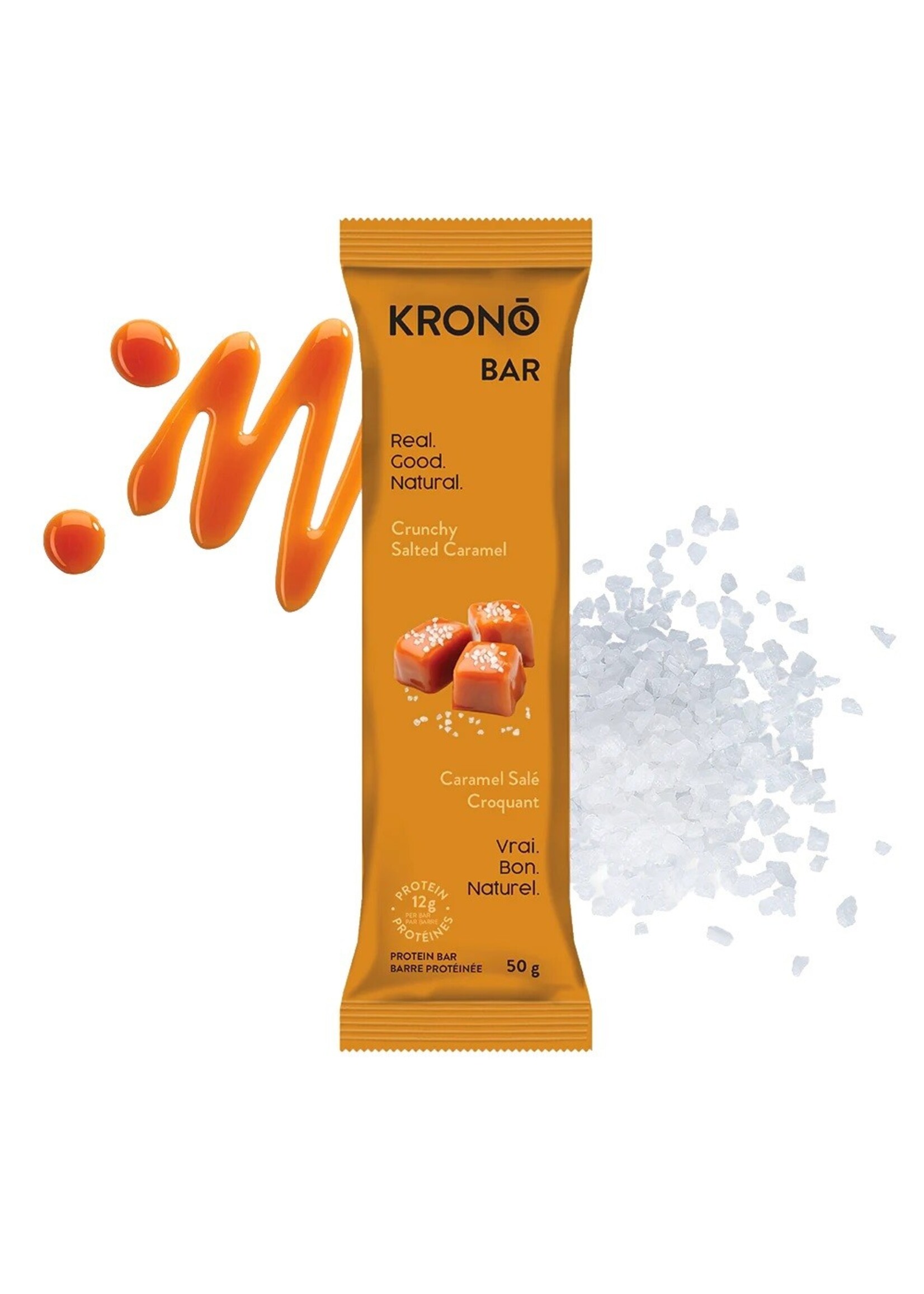 Krono Nutrition Barre protéinée Krono caramel salé croquant