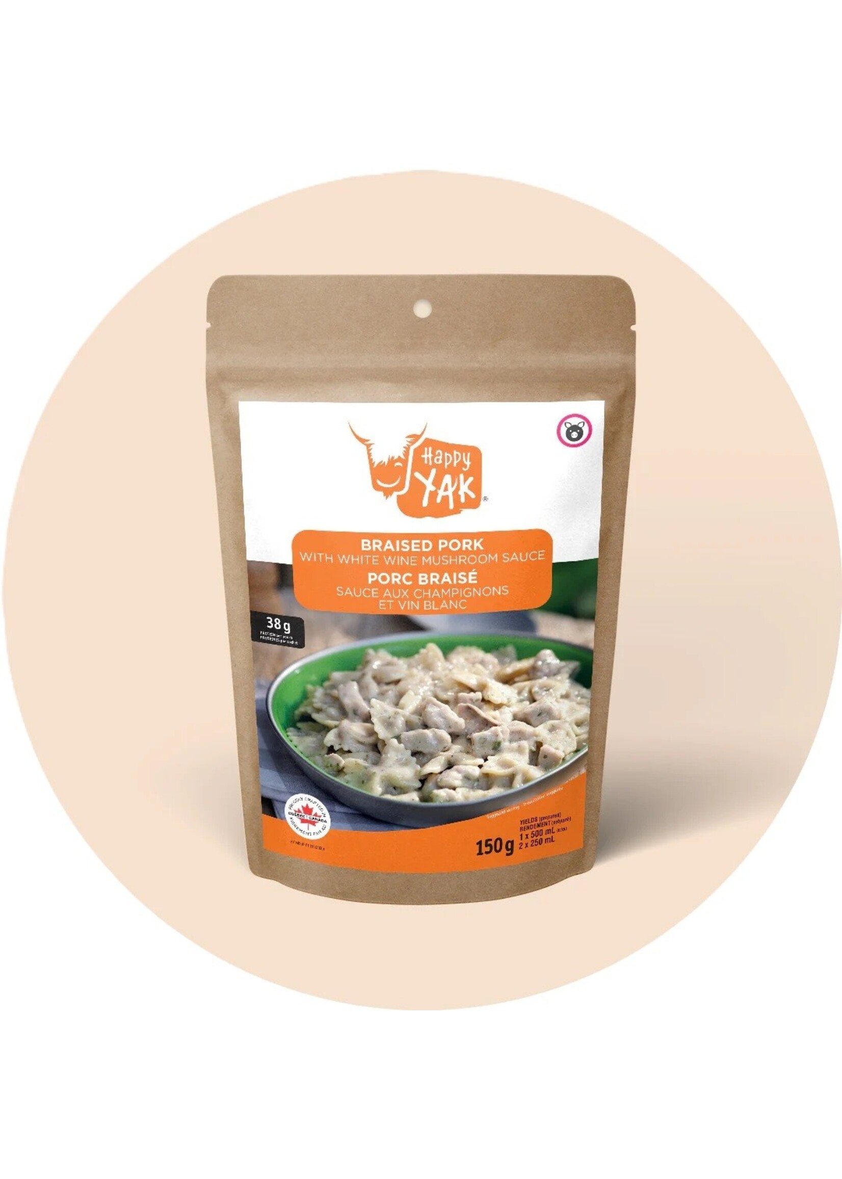 Happy Yak Porc braisé Happy Yak avec sauce crémeuse aux champignons
