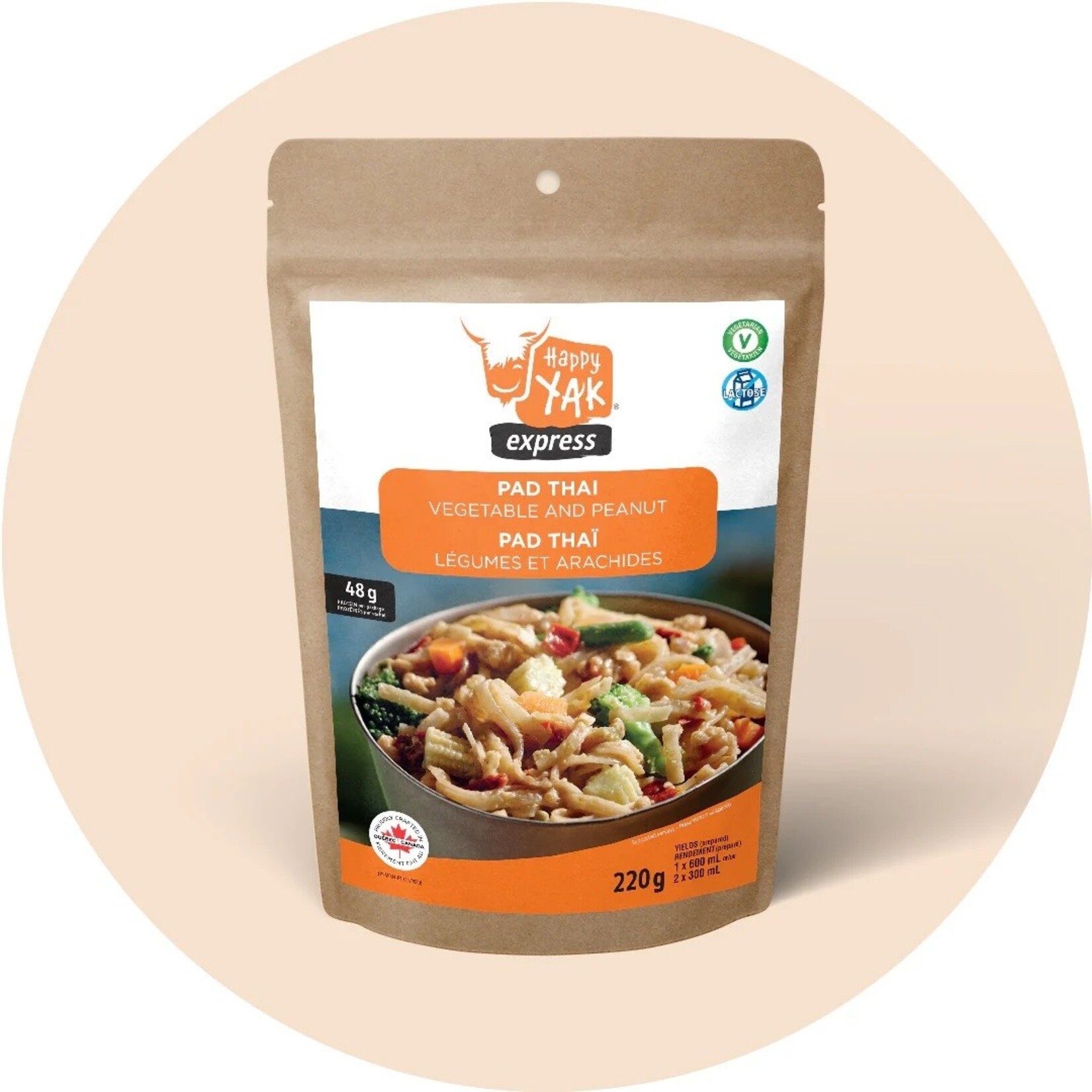Happy Yak Happy Yak Pad Thaï with Peanuts + Veggies (Vegan, less than 1% Gluten, Lactose Free)