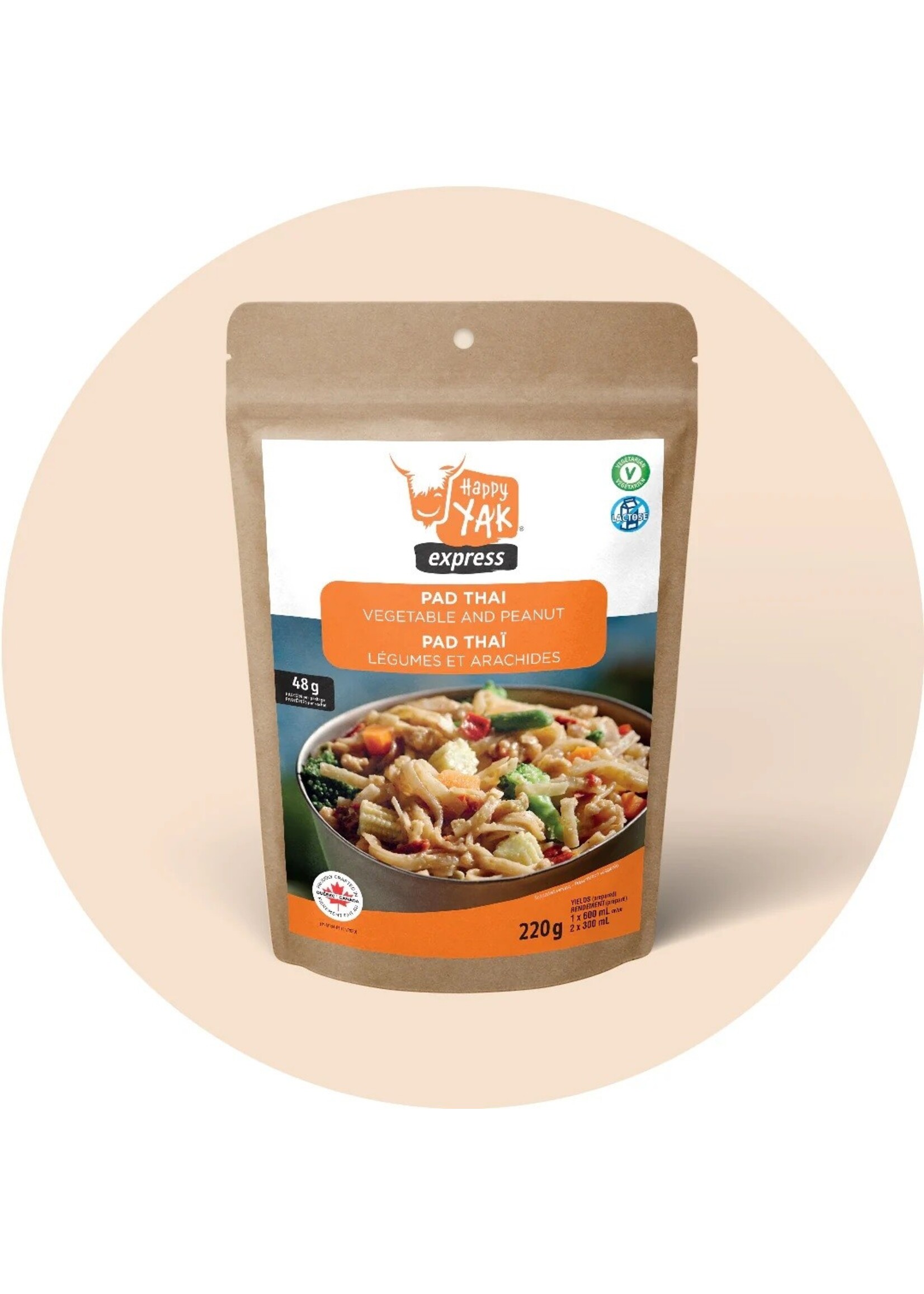 Happy Yak Happy Yak Pad Thaï with Peanuts + Veggies (Vegan, less than 1% Gluten, Lactose Free)