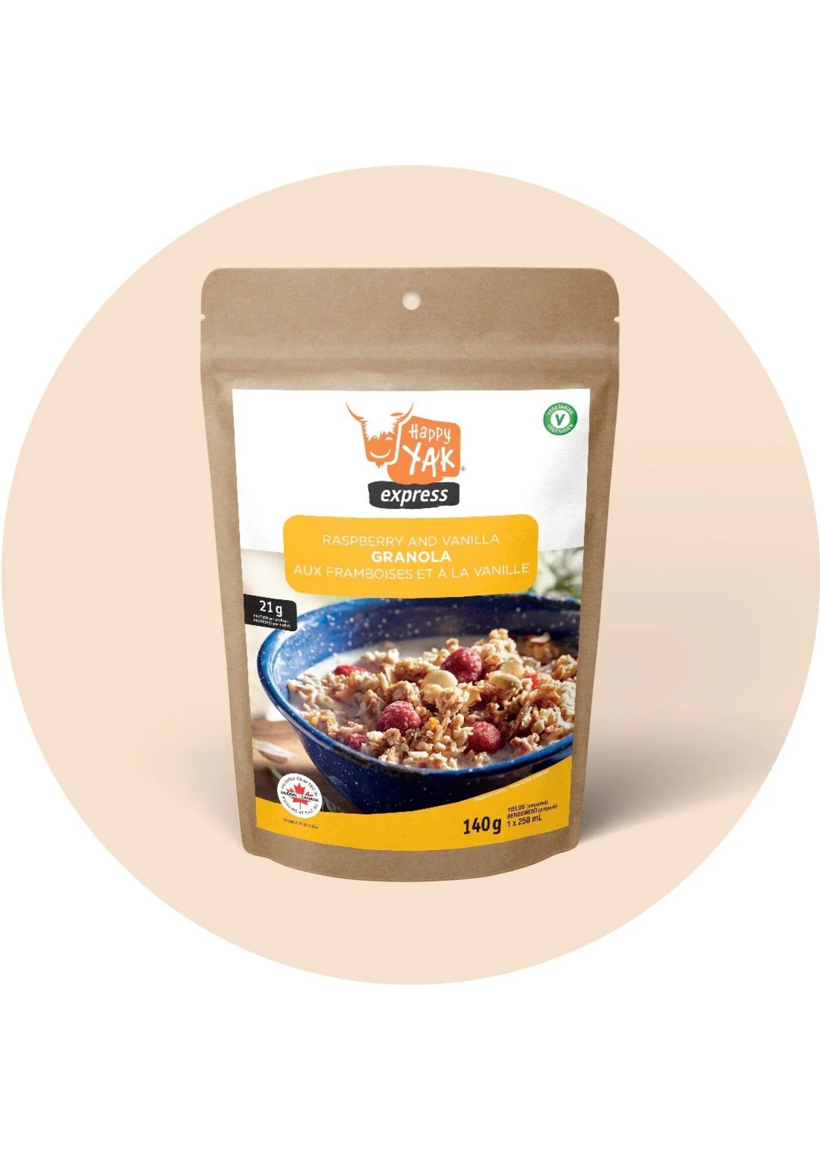 Happy Yak Happy Yak Raspberry + Vanilla Granola