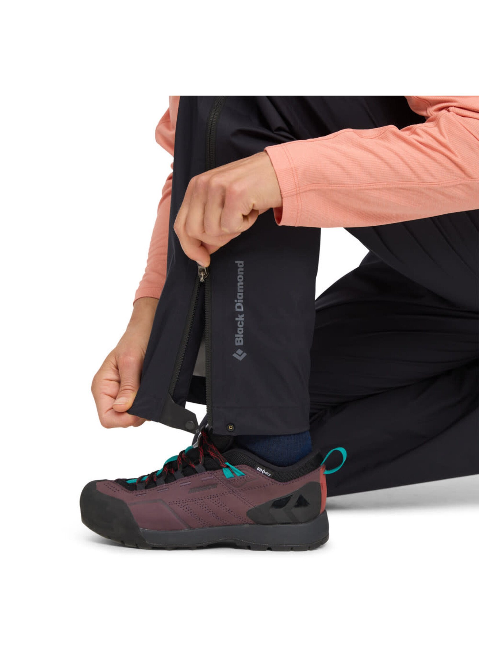 Black Diamond Black Diamond Fineline Stretch Full Zip Rain Pants - Women