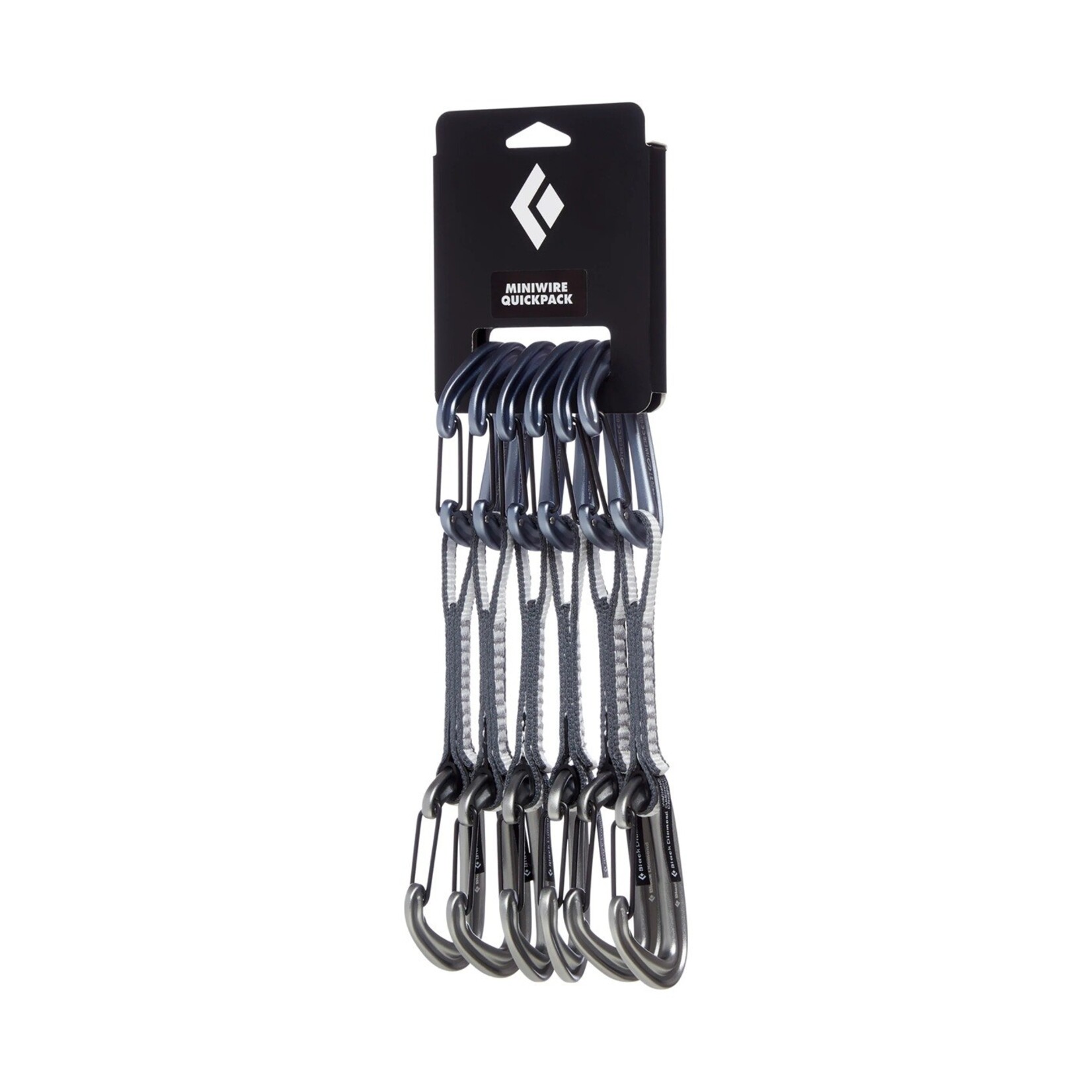Black Diamond Paquet de 6 dégaines Black Diamond Miniwire 12 cm