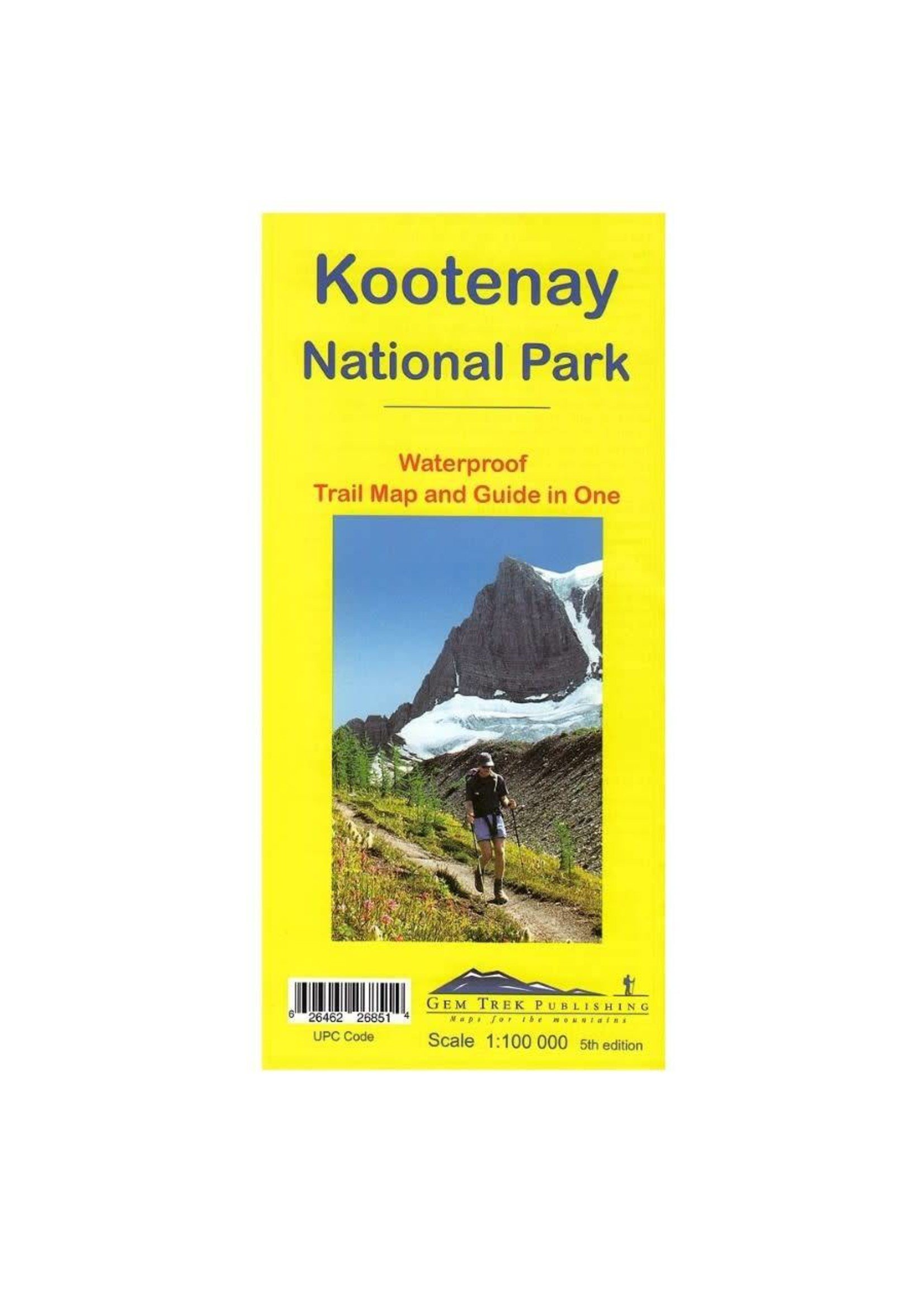 Gemtrek map Kootenay National Park