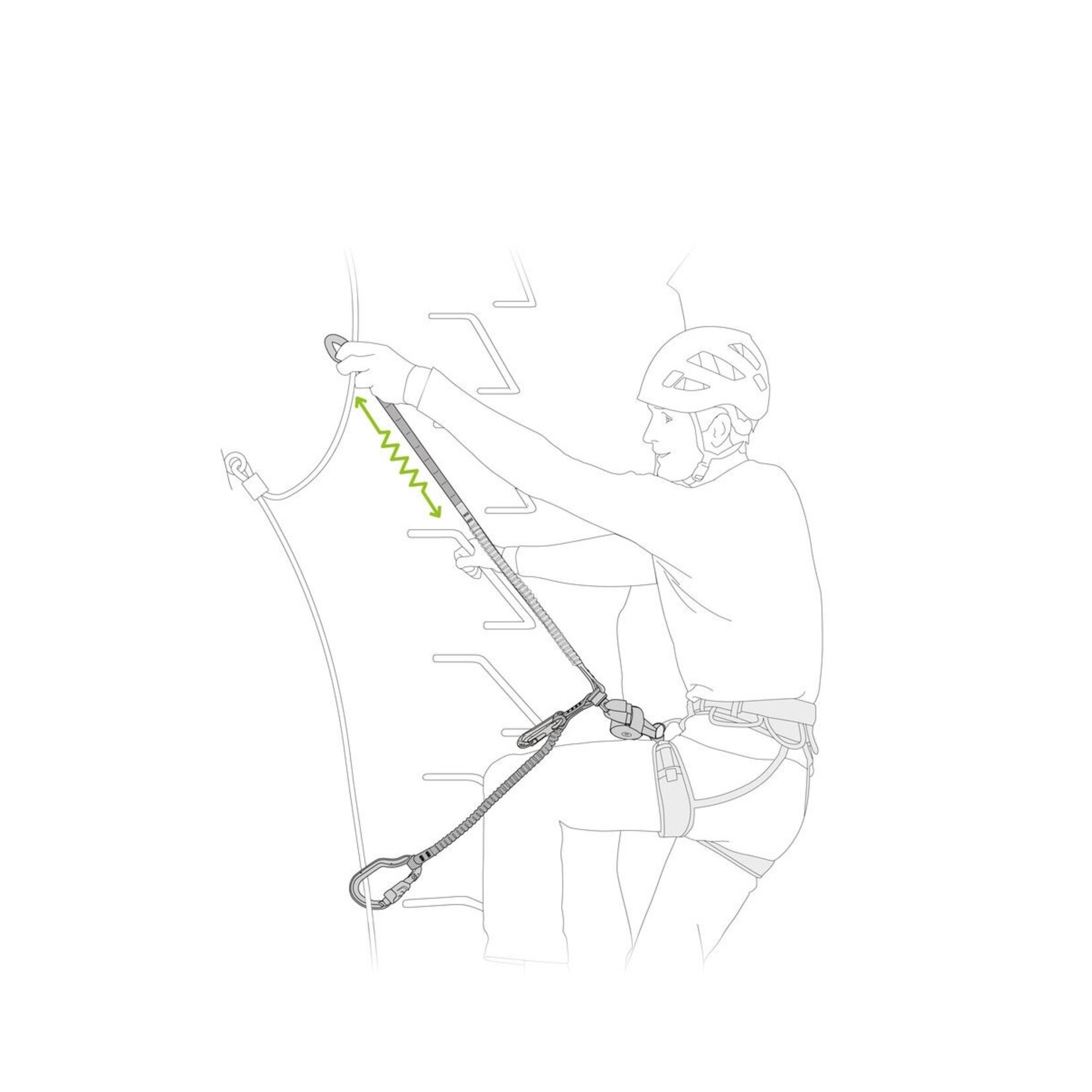 Petzl Longe de via ferrata Petzl Scorpio Vertigo SW