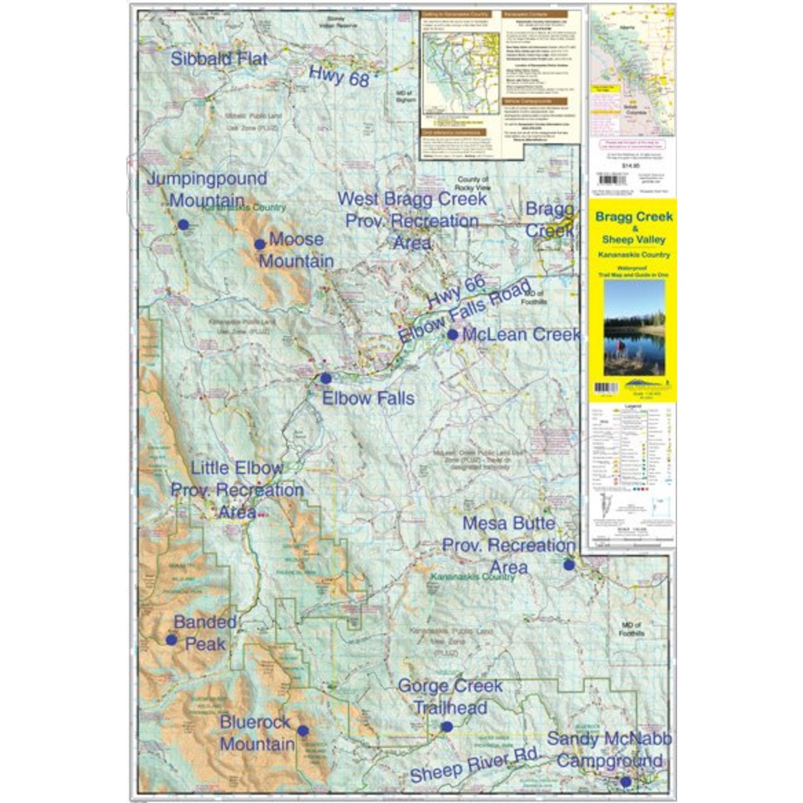 Gemtrek map Bragg Creek and Sheep Valley