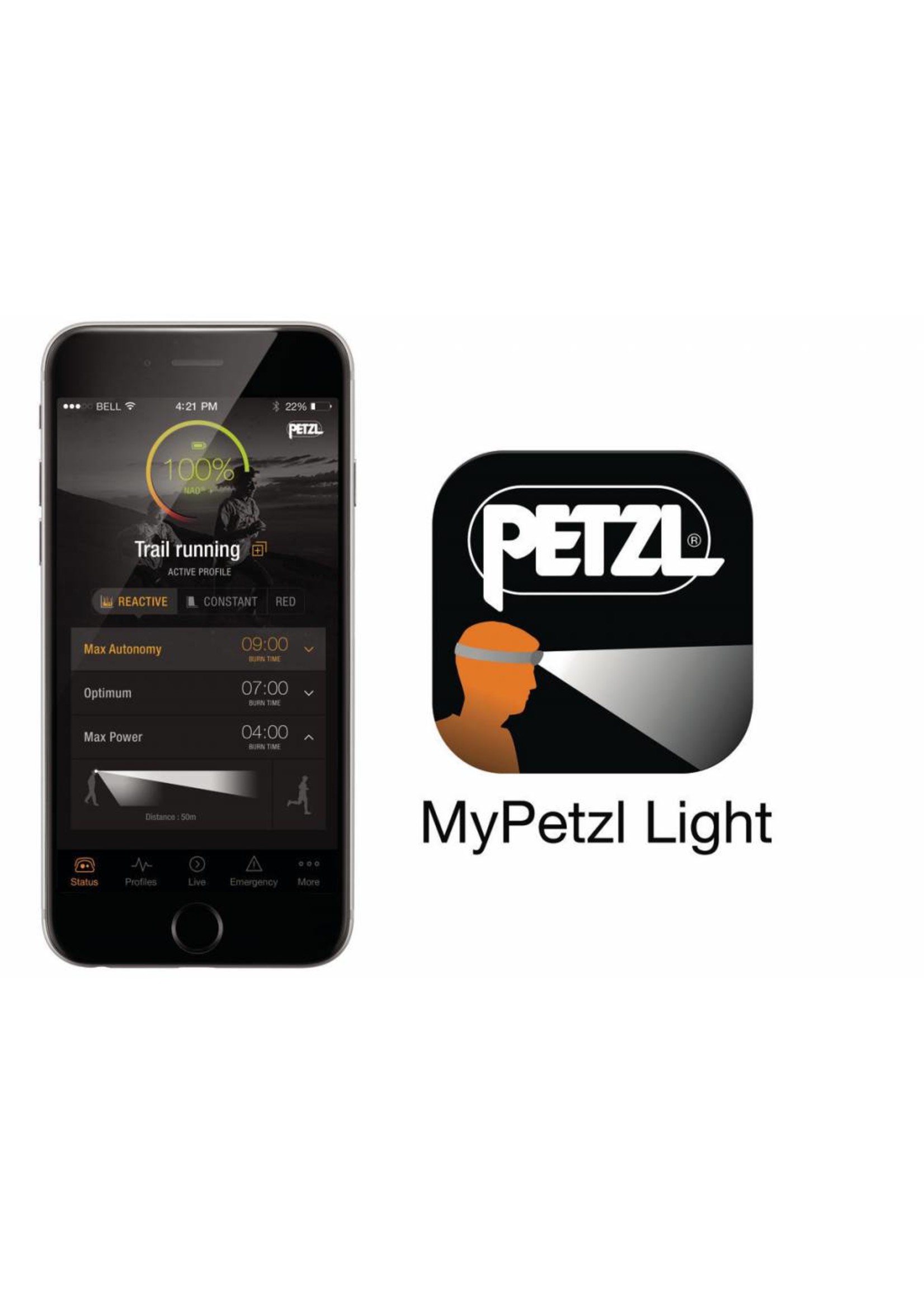 Petzl Lampe frontale Petzl NAO+   750 lumens