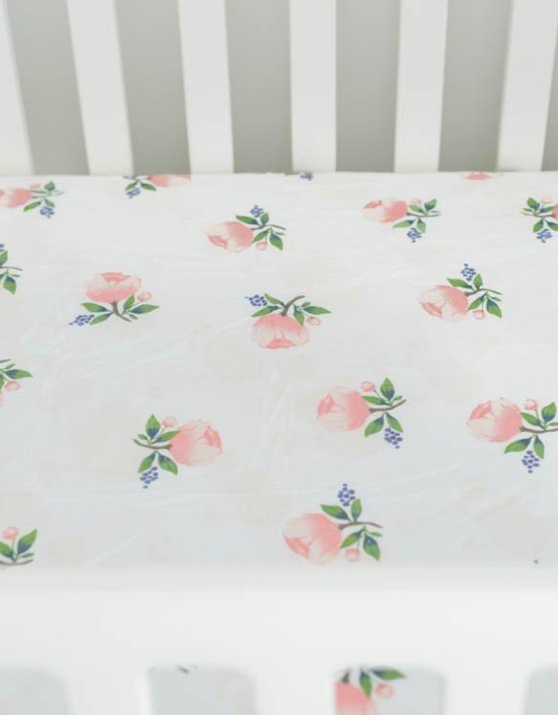 little unicorn percale crib skirt