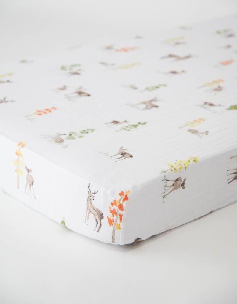 Little Unicorn Cotton Muslin Crib Sheet Oh Deer Hello Baby