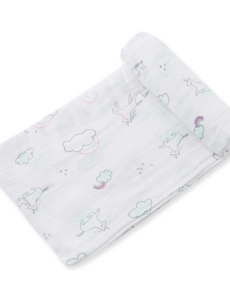 Angel Dear Bamboo Swaddle Blanket Unicorn Hello Baby