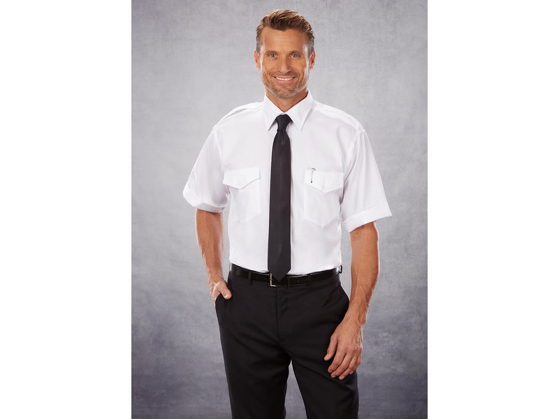 Phillips Van-Heusen Corp Shirt: Aviator Stretch SS Wht