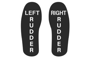 Socks: L & R Rudder