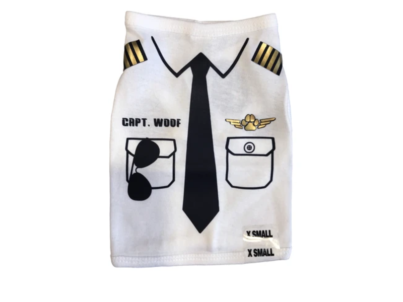 Dare to Fly Apparel Captain Woof Dog Shirt