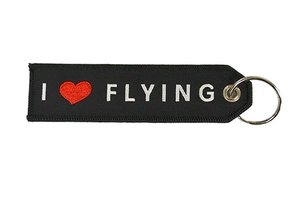 Key Chain: I Love (heart) Flying