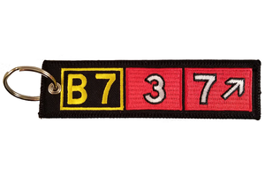 Key Chain: Embroidered B737