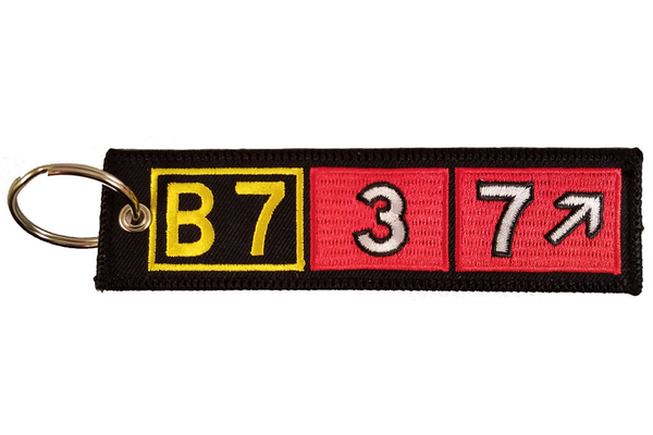 Key Chain: Embroidered B737