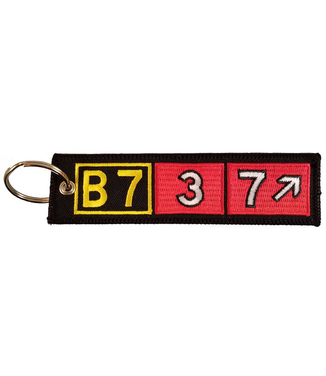 Key Chain: Embroidered B737