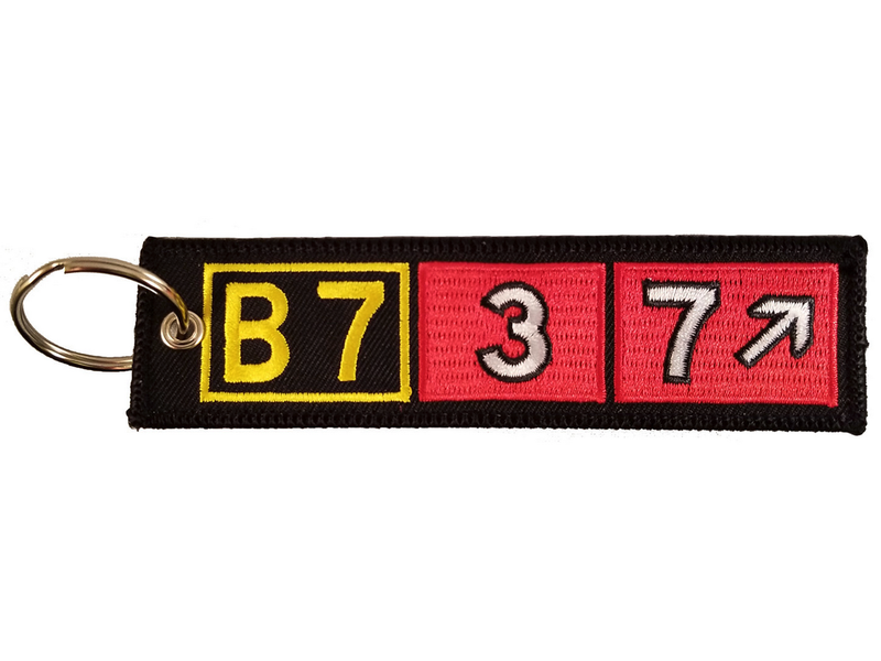 Key Chain: Embroidered B737