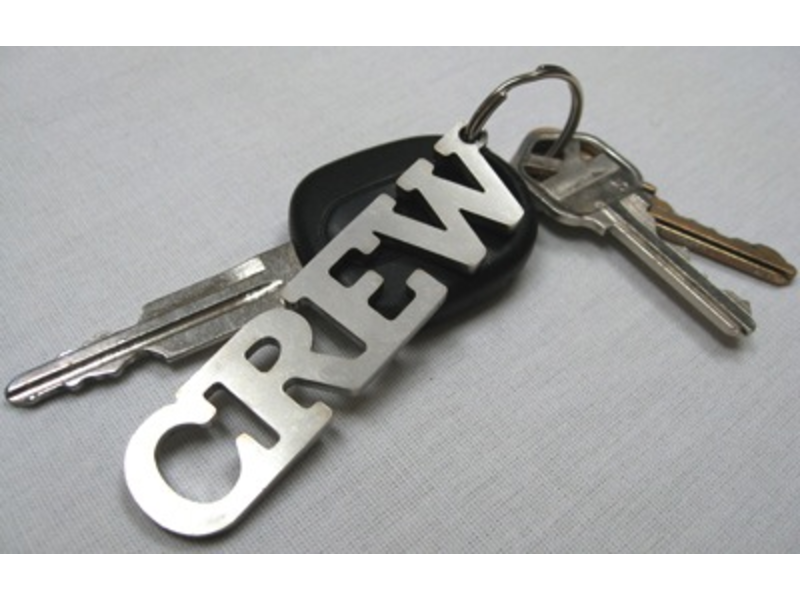 Key Chain: Crew Stainless Steel