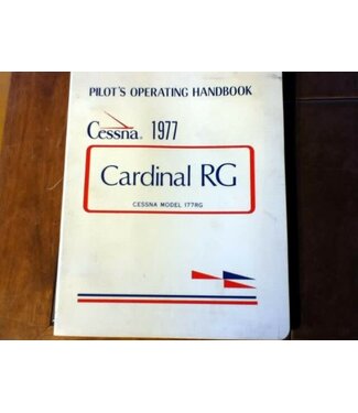 Cessna Aircraft Company 1977 Cessna Cardinal RG Aircraft Owner's Manual p/n D1037-13 *Outlet
