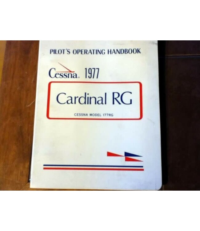 Cessna Aircraft Company 1977 Cessna Cardinal RG Aircraft Owner's Manual p/n D1037-13 *Outlet